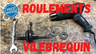 Episode 6  Montage roulements de vilebrequin  PEUGEOT 103 [upl. by Heyer585]