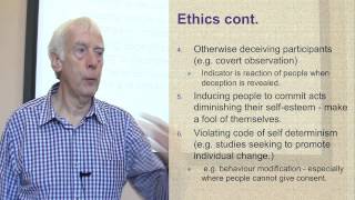 The Ethics of Social Research Part 3 of 3 on Practical Issues and Ethics [upl. by Haidedej554]