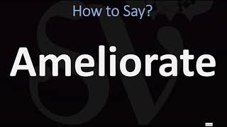 How to Pronounce Ameliorate CORRECTLY [upl. by Moira]