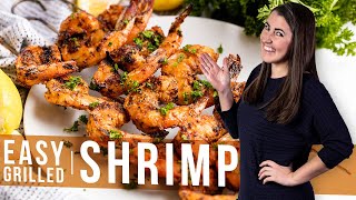 How to Make Easy Grilled Shrimp  The Stay At Home Chef [upl. by Earased]