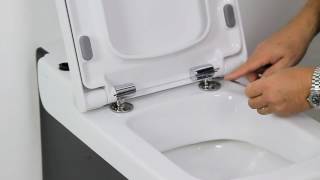 How to install a softclose toilet seat [upl. by Alaet913]