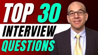 Top 30 Interview Questions  From a recruiters hiring playbook [upl. by Petra685]