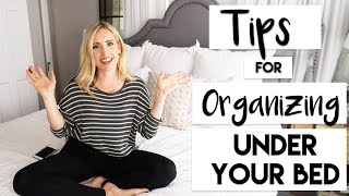 ORGANIZE  FIVE Storage HACKS for Under Your Bed [upl. by Norac]