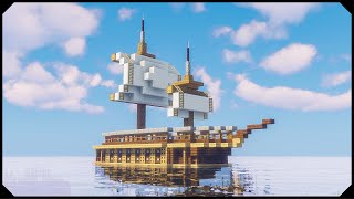 Minecraft How to build a Ship Tutorial [upl. by Atiras333]