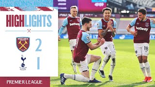 West Ham 21 Tottenham Hotspur  Hammers Move Fourth  Premier League Highlights [upl. by Lenhard780]