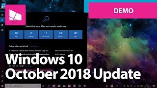 Windows 10 October 2018 Update  Official Release Demo Version 1809 [upl. by Repooc]