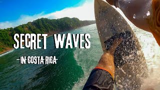 Surfing Secret Spot With Minute Long Waves in Costa Rica [upl. by Krystyna]