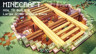 Minecraft How To Build a Large Circle Underground Base [upl. by Aicia]