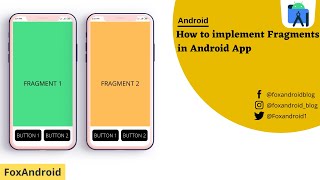 Fragments Implementation  Android Studio Tutorial  2021  Foxandroid [upl. by Rilda172]