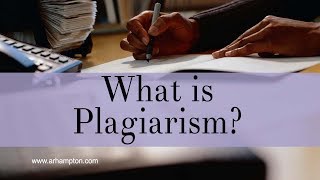 What is Plagiarism  Academic Writing Tutorial [upl. by Kalk]