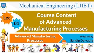 L 01 Course of Advanced Manufacturing Processes  Advanced Manufacturing Processes  Mechanical [upl. by Hulbard189]