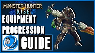 MH Rise Insect Glaive Equipment Progression Guide Recommended Playing [upl. by Oikim]