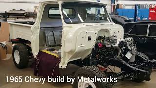 Build update  MetalWorks 1965 4x4 Chevy truck restoration Stock truck build progress [upl. by Ford]