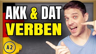 Verben mit Dativ amp Akkusativ  German verbs with accusative amp dative  Grammar explained [upl. by Costello402]