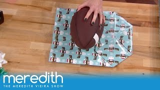 How To Wrap Oddly Shaped Gifts  The Meredith Vieira Show [upl. by Eusassilem]