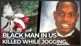 US Video shows Black man Ahmaud Arbery gunned down while jogging [upl. by Ayouqat]