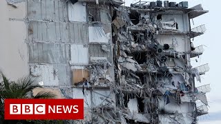 Huge search after deadly building collapse in Miami  BBC News [upl. by Irakab]