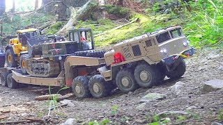 STRONG RC 8X8 MAMMOTH BC8 HEAVY TRANSPORTATION FROM BIG VEHICLES RC CROSS VEHICLES WORK EXTREME [upl. by Eelahc]