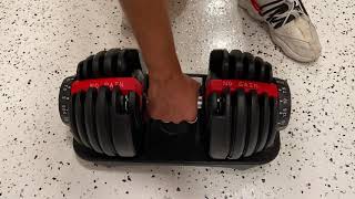 Adjustable Dumbbells HOW DO THEY WORK Full Video [upl. by Holsworth226]