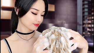 ASMR Relaxing Shampoo and Hair Wash [upl. by Analah]