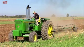 JOHN DEERE 6030 Tractor Plowing [upl. by Akinehs]