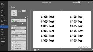 Xerox® VersaLink® C405 Color Multifunction Printer One and Two Sided Printing [upl. by Engel]