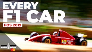 Every F1 car run at Goodwood Festival of Speed 2019 [upl. by Netsrejk]