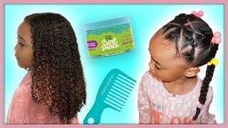 This Hairstyle Lasts All Week  Kids Curly Hair Routine [upl. by Erreit511]