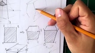 Draw 3D Shapes in Perspective From Imagination ✏️ [upl. by Platon]