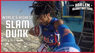 Worlds Highest Slam Dunk  Harlem Globetrotters [upl. by Waechter]