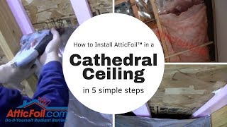 How To Install Radiant Barrier In A Cathedral Ceiling [upl. by Nove]