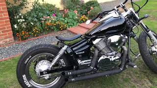 Yamaha XVS 125 Dragstar Bobber [upl. by Ettennaj876]