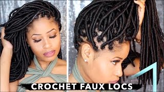 How To ➟ CROCHET FAUX LOCS 🔥 NO cornrows NO wrapping freeparting [upl. by Briney427]