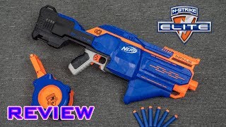 REVIEW Nerf Elite Infinus  Automated Magazine Loading [upl. by Latvina]