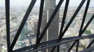 At the top of The Gherkin 30 St Mary Axe London [upl. by Bonita913]