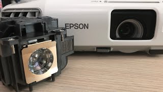 Projector Lamp Easy Replace  EPSON  review [upl. by Aserat733]