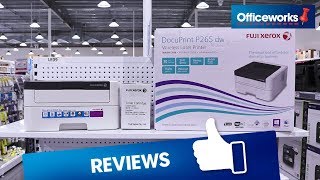 Fuji Xerox DocuPrint Wireless Mono Laser Printer P265dw Overview [upl. by Yuzik7]