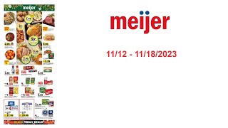 Meijer Weekly Ads and Deals [upl. by Willet47]