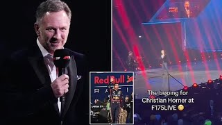 Christian Horner BOOED at F1s 75th Anniversary Event [upl. by Srevart157]