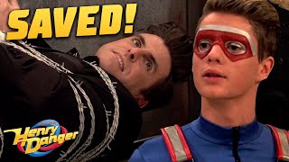 Henry Saves Captain Man amp Gets A Kiss ‘Double O Danger’  Henry Danger [upl. by Itraa]