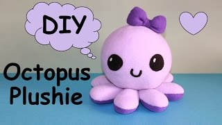 DIY Octopus Plushie  with Free Templates [upl. by Arrec]