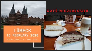 A rainy Sunday in Lübeck  Enjoy at Café Niederegger [upl. by Yvette]