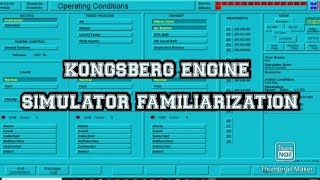 KONGSBERG ENGINE ROOM SIMULATOR TUTORIAL [upl. by Nellek]