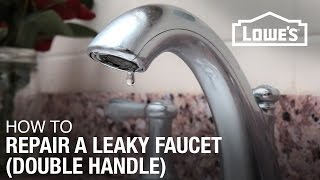 How To Fix A Dripping or Leaky Double Handle Faucet [upl. by Mcquillin]