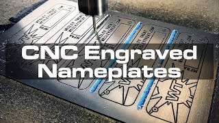 CNCEngraved Aluminum Nameplates [upl. by Mainis]