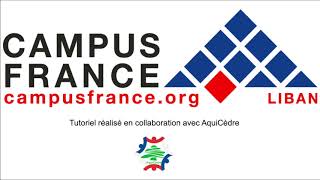 Campus France  Dossier de candidature [upl. by Arahsat]