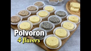 POLVORON IN 4 FLAVORS  HOW TO MAKE CLASSIC POLVORON RECIPE [upl. by Kcirdnekel175]