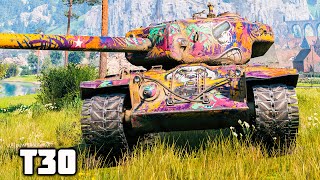 T30 WoT – 3Kills 97K Damage [upl. by Ennayoj]