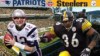 Bradys FIRST AFC Championship Patriots vs Steelers 2001 AFC Champ [upl. by Naillil]