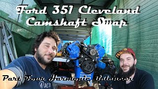 FORD 351 CLEVELAND CAMSHAFT SWAP PART FOUR HARMONIC BALANCER INSTALL [upl. by Anoved]